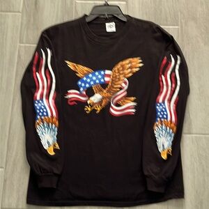 Vintage Motorcycle Club EAGLE SHIRT &FIRE UP and RIDE FACE scarf 2001
